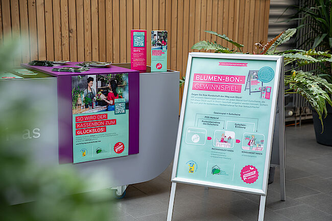 1000 gute Gründe: Verkaufsförderungsaktion „Blumen-Bon“